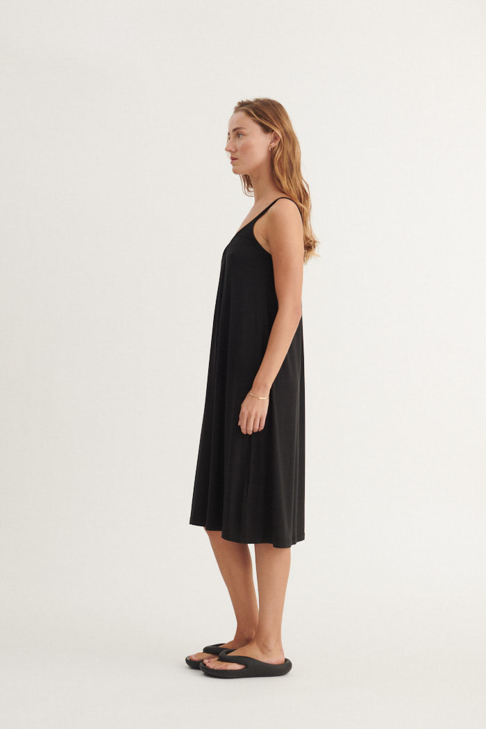 Basic Apparel Jo Strap Dress Kjoler 001 Black